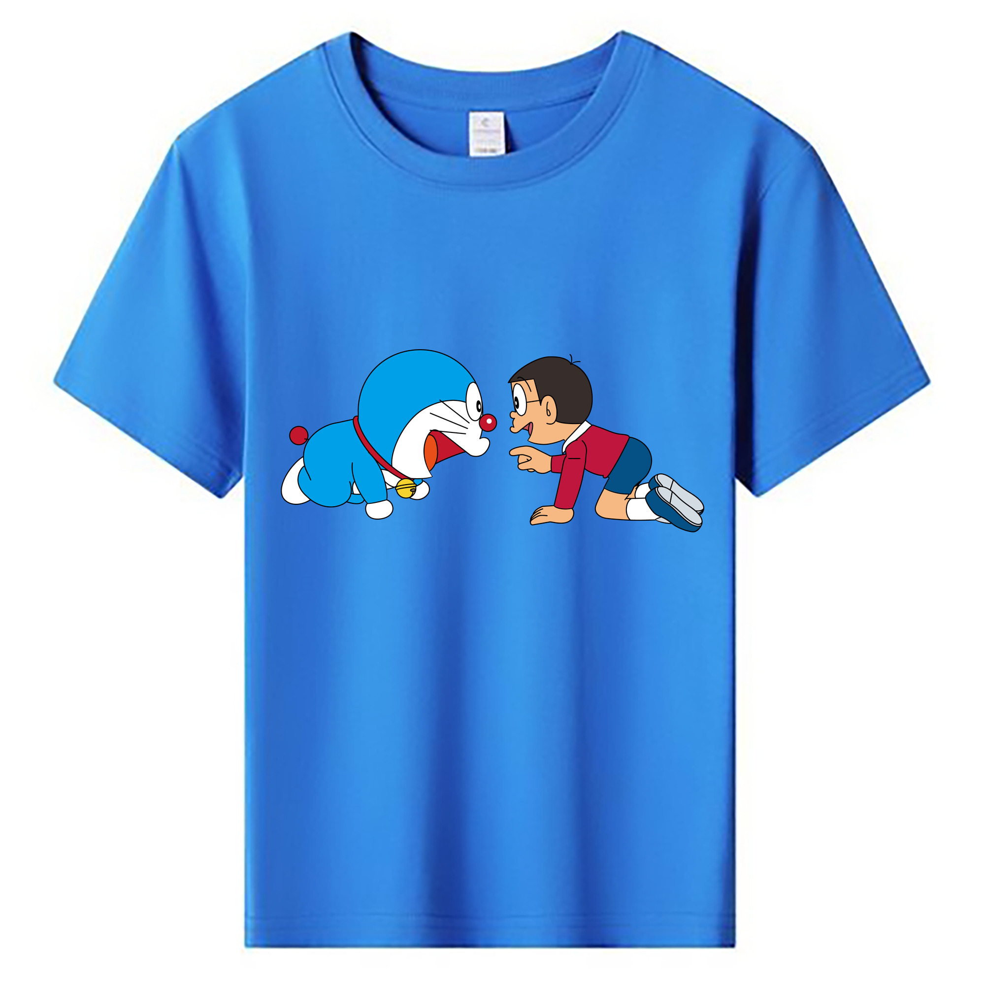 （画像用） ドラえもん 野比 のび太 Doraemon Nobita Nobi 綿100％キッズTシャツ（フロントプリント）